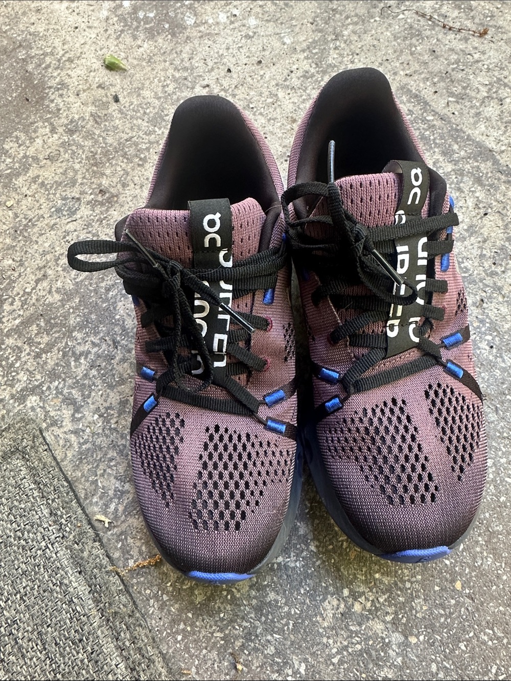On Clouds CloudTecPhase Black and Purple Women's Athletic Sneakers